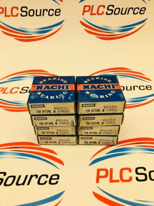NACHI BEARING CM MTSRL 6302ZZE 990603 LOT OF 8