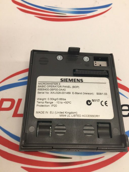 SIEMENS 6SE6400-0BP00-0AA0 MICROMASTER BASIC OPERATOR PANEL - Image 4