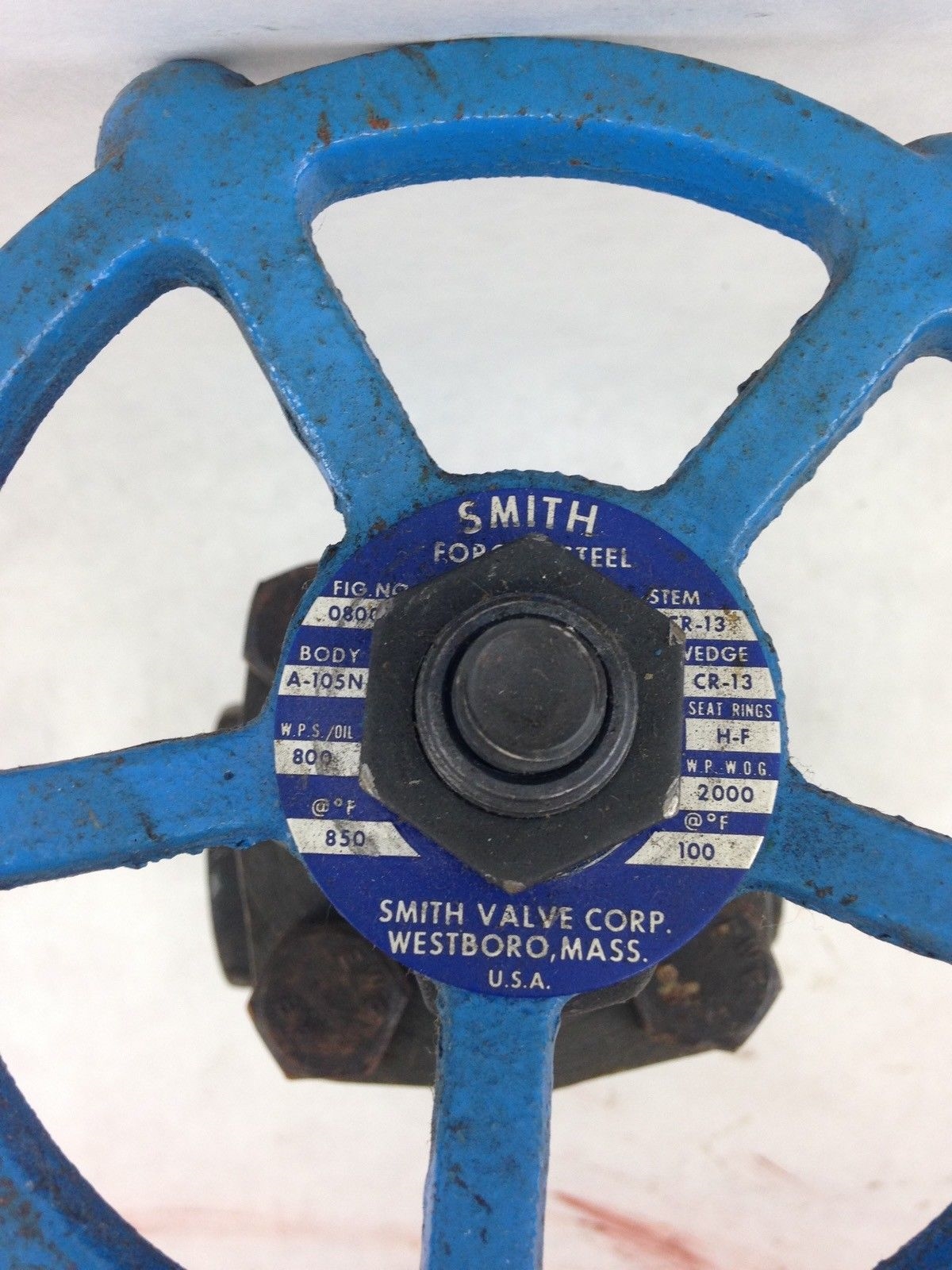 SMITH GATE VALVE A105HW 1-1/2″ FORGED STEEL (B446) 2