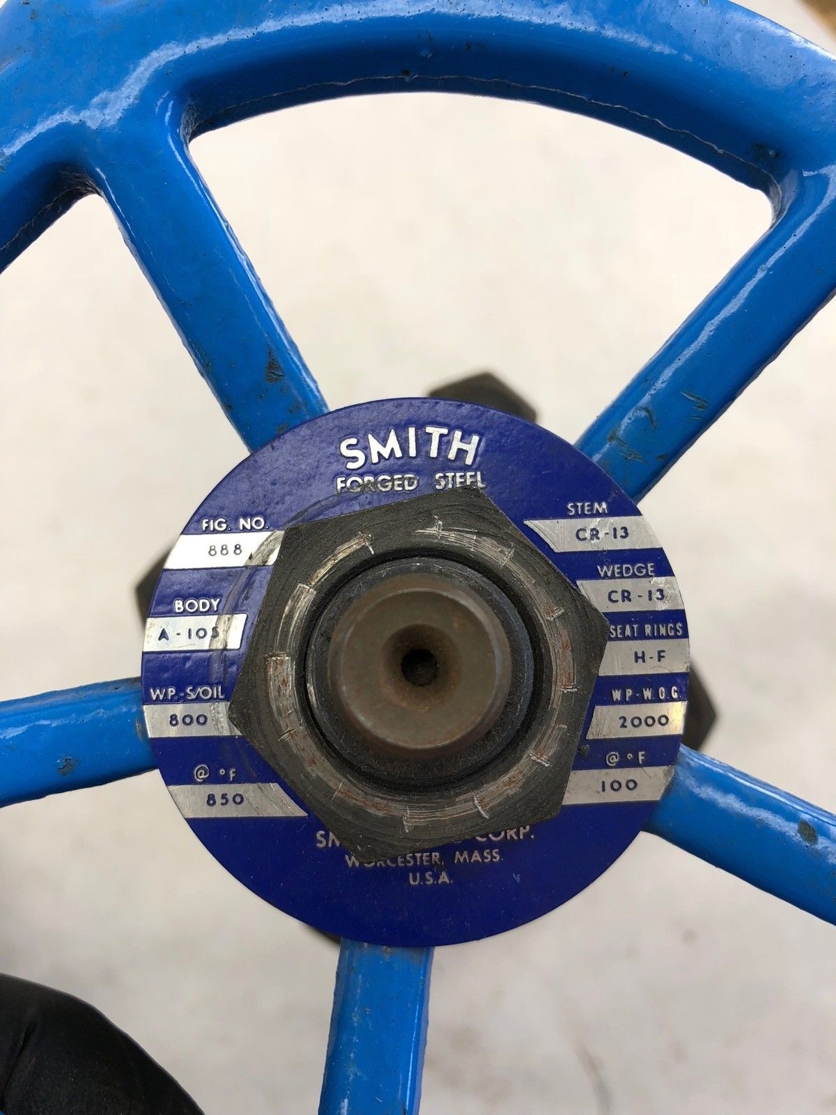 USED SMITH FORGED STEEL 1 1/2″ FIG #888 GATE VALVE A-105 300, FAST SHIP! 2