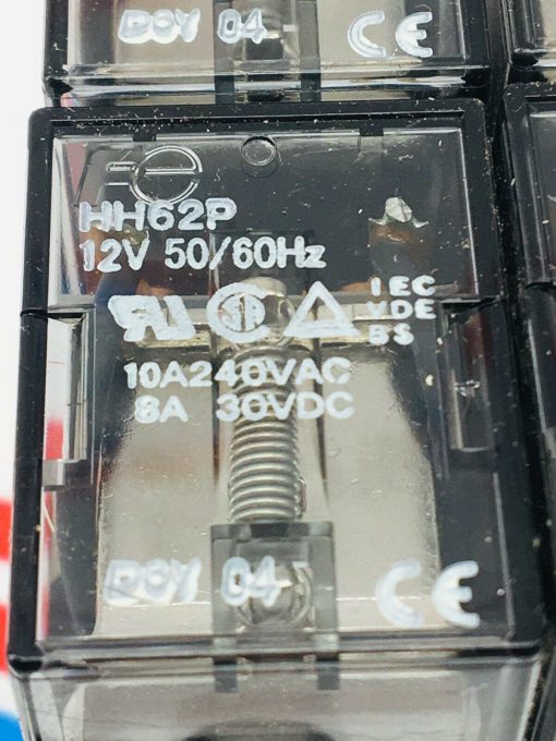 FUJI ELECTRIC HH62P 11PIN RELAY 12V 50/60HZ 10/8A 240VAC/30VDC LOT OF 6 - Image 2