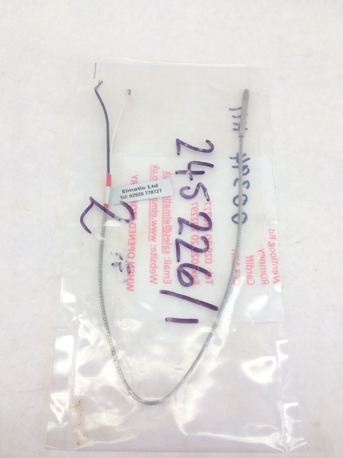 ELEMATIC 245226/1 TYPE J THERMOCOUPLE (H352) 1