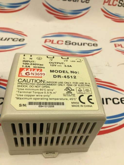 MEAN WELL DR-4512 100-240V POWER SUPPLY - Image 2