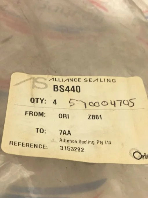 ALLIANCE SEALING BS440  O-RINGS  ZB01     4-PACK - Image 2