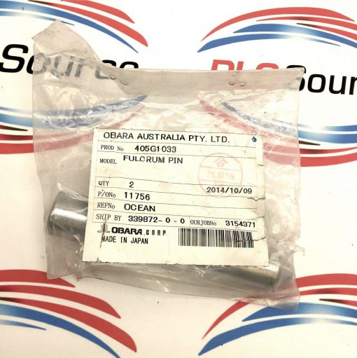OBARA ROBOTICS AUSTRALIA 405G1033 FULCRUM PIN D=2, L=112