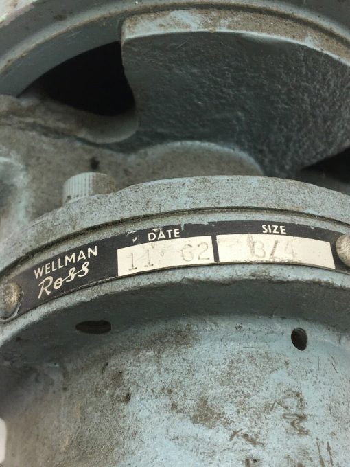 WELLMAN ROSS 3/4 VALVE E 744 RMM1 RM1 110V 50CYCLES - Image 2