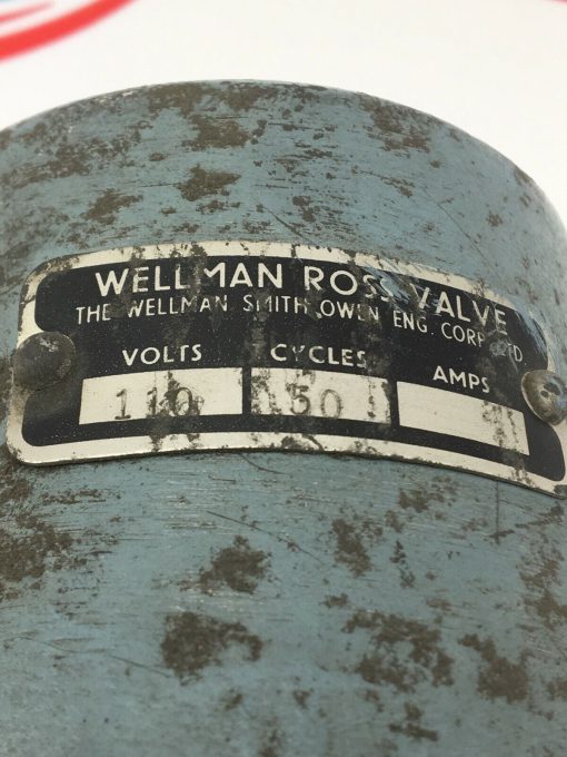 WELLMAN ROSS 3/4 VALVE E 744 RMM1 RM1 110V 50CYCLES - Image 4