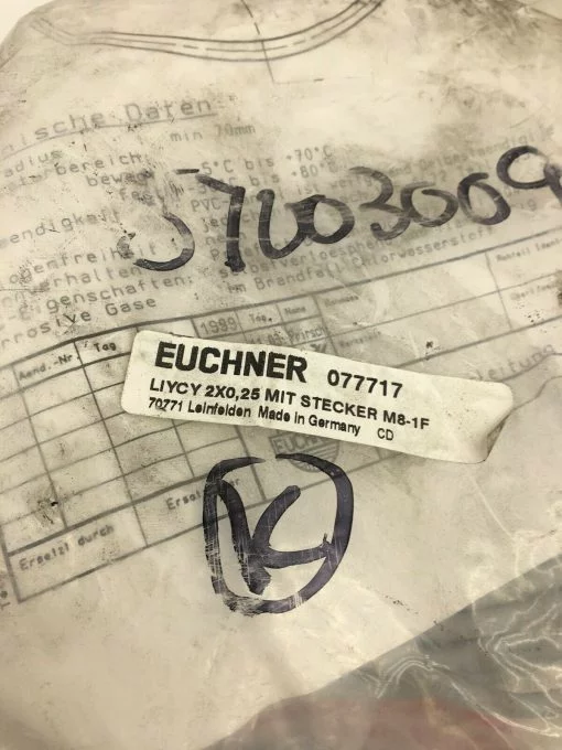 EUCHNER 077717 LIYCY 2X0.25 Connector Cable - Image 2