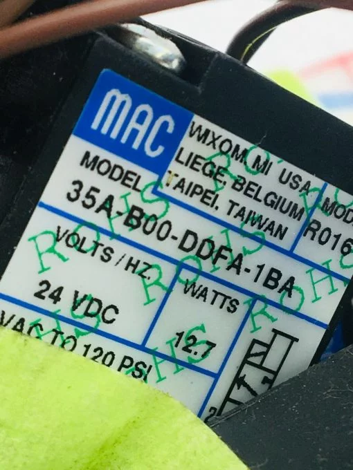 MAC SOLENOID VALVE 35A-B00-DDFA-1BA  LOT OF 6 - Image 2