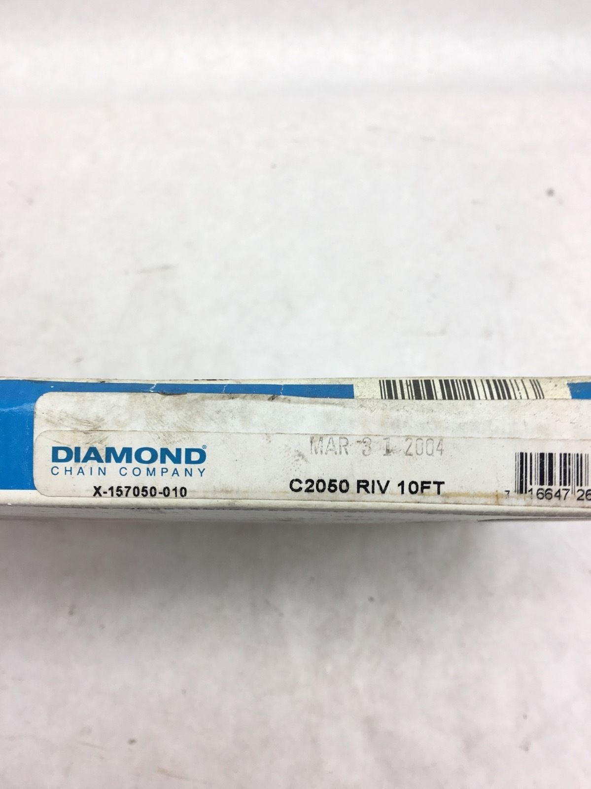 NEW IN BOXÂ DIAMOND C2050 RIV 10 FOOT ROLLER CHAIN, RIVETED, FAST SHIPPING! B349 2