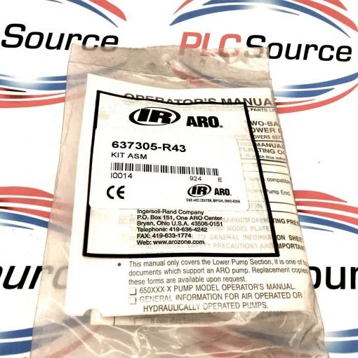ARO 637305-R43 PISTON PUMP REPAIR KIT, LOWER END