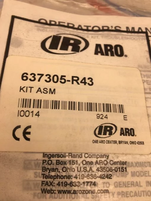 ARO 637305-R43 PISTON PUMP REPAIR KIT, LOWER END - Image 2