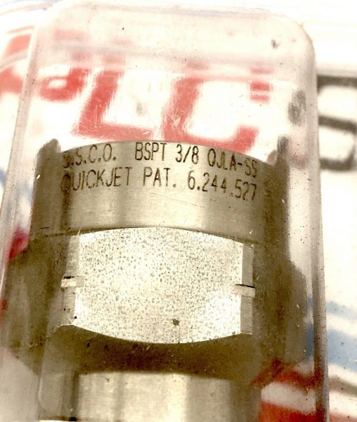 Spraying Systems BSPT 3/8 QJLA-SS 6.244.527 QUICKJET ADAPTERS  6-PACK - Image 4