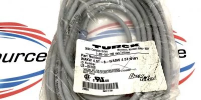 TURCK WAKW 4.5T-6-WASW 4.5T/S101 EUROFAST MOLDED CORDSET