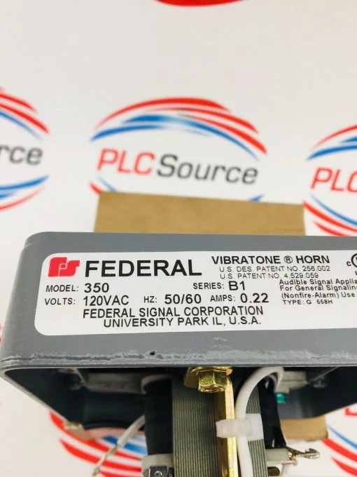 FEDERAL SIGNAL 350-120-30 120VAC SERIES B1 50/60HZ .22AMPS VIBRATONE HORN - Image 3