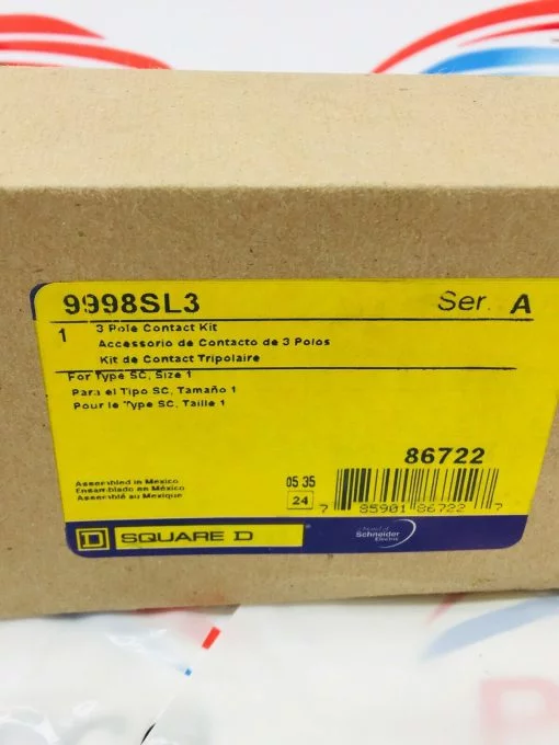 SQUARE D 9998SL3 3 POLE CONTACT KIT SERIES A - Image 4