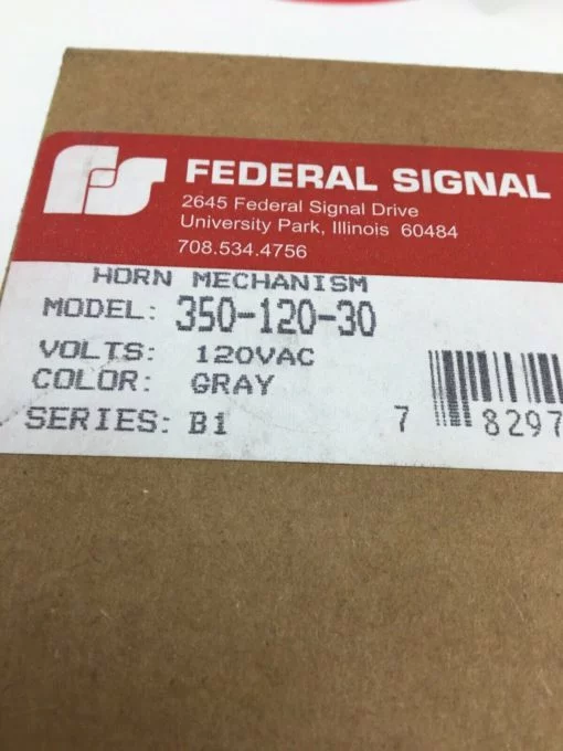 FEDERAL SIGNAL 350-120-30 SERIES B1 VIBRATONE HORN - Image 4
