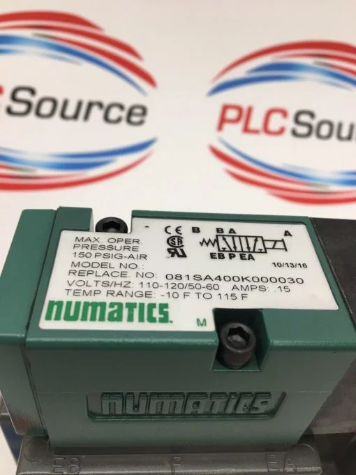 NUMATICS 081SA400K000030 150 PSIG-AIR Solenoid Valve - Image 2