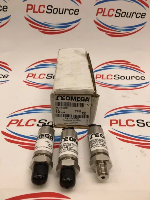 OMEGA PX319-002GI 0-2 -20MA LOT OF 3 Pressure Transducer
