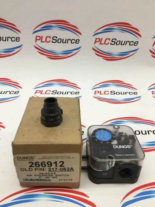 DUNGS 217-062A AIR PRESSURE SWITCH 2"-20" WC 266912