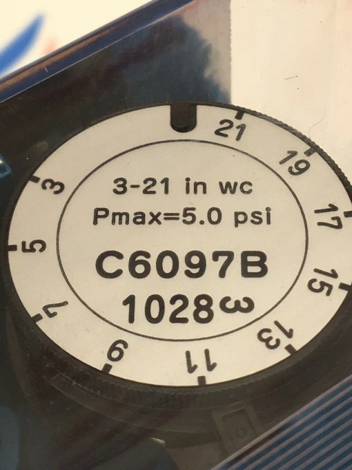 HONEYWELL GAS PRESSURE SWITCH MANUAL RESET M2 C6097B 1028 - Image 3