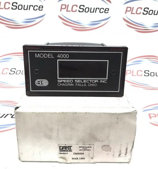 DART SPEED SELECTOR DM4004 MODEL 4000 PROGRAMABLE TACHOMETER