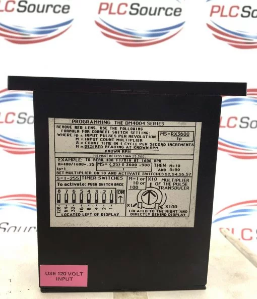 DART SPEED SELECTOR DM4004 MODEL 4000 PROGRAMABLE TACHOMETER - Image 2