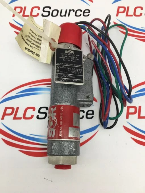 SOR CONTROLS 6AS-EF5-N4-F1A-20-190  SNAP SWITCH 500-139 - Image 2
