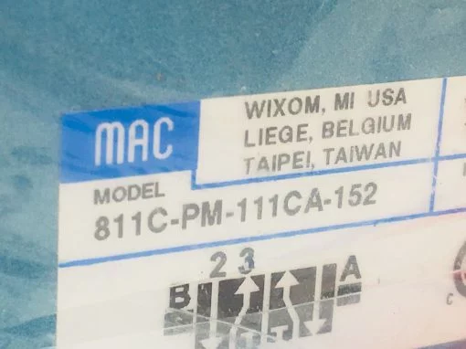 MAC 811C-PM-111CA-152  SOLENOID VALVE 4 WAY - Image 3
