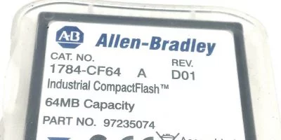ALLEN BRADLEY 1784-CF64 A Rev D01 INDUSTRIAL COMPACT FLASH MEMORY CARD 97235074