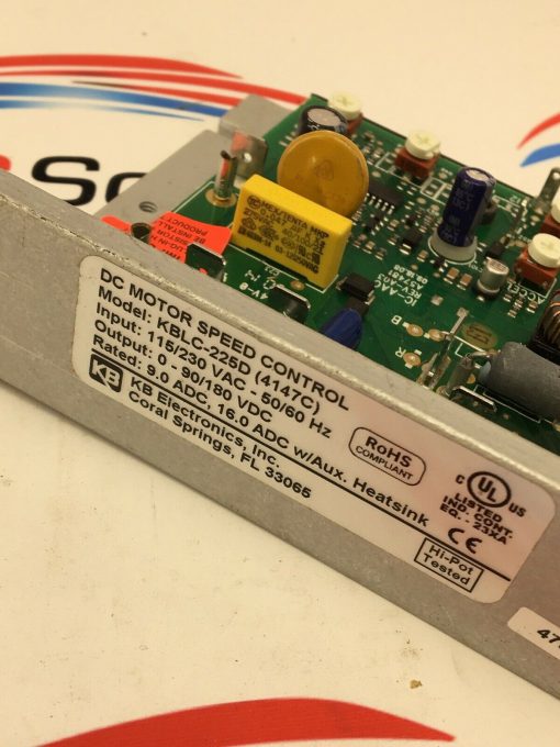 KB ELECTRONICS KBLC-225D 115/230 VAC-50/60HZ  DC MOTOR SPEED CONTROL - Image 2