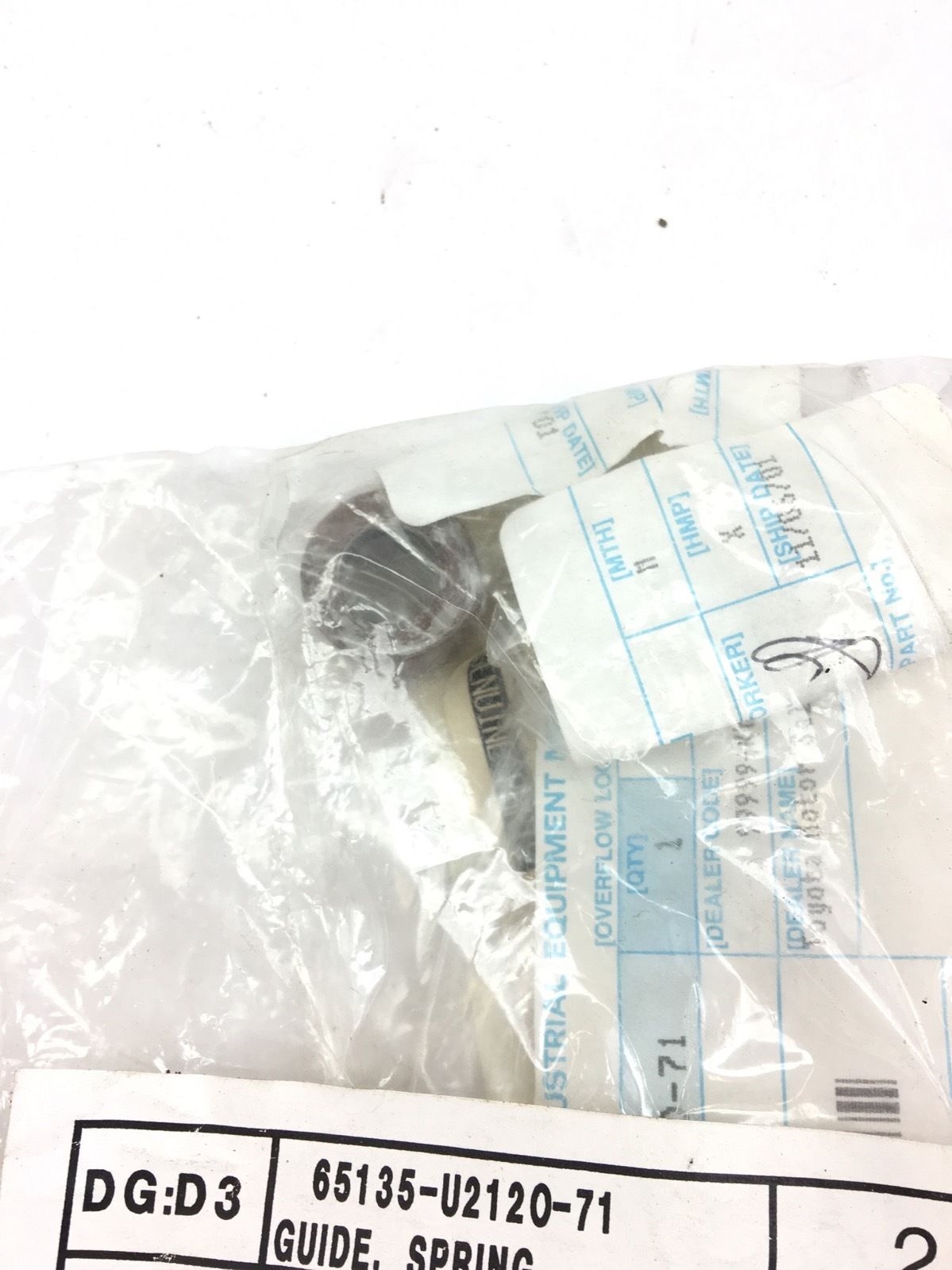 LOT OF 2 NEW IN BAG Toyota 65135-U2010-71 GUIDE SPRING, FAST SHIPPING! SB1 1