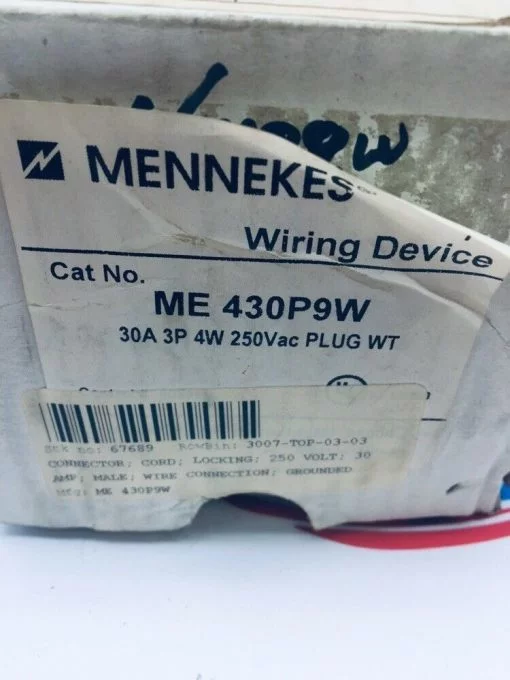 MENNEKES ME 430P9W 340A 34P 4-W WIRING DEVICE - Image 2