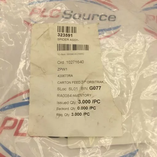 ORBI-TRAK 323591 SPIDER ASSEMBLY 10271640 - Image 2