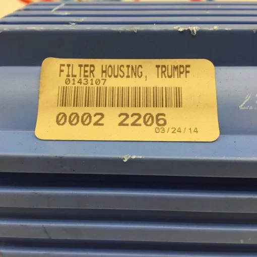 TRUMPF 0002 2206 2001955 FILTER HOUSING - Image 2
