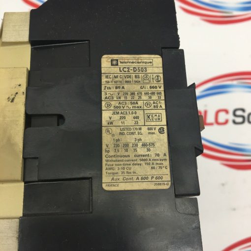 TELEMECANIQUE LC2-D503 REVERSING CONTACTOR - Image 2