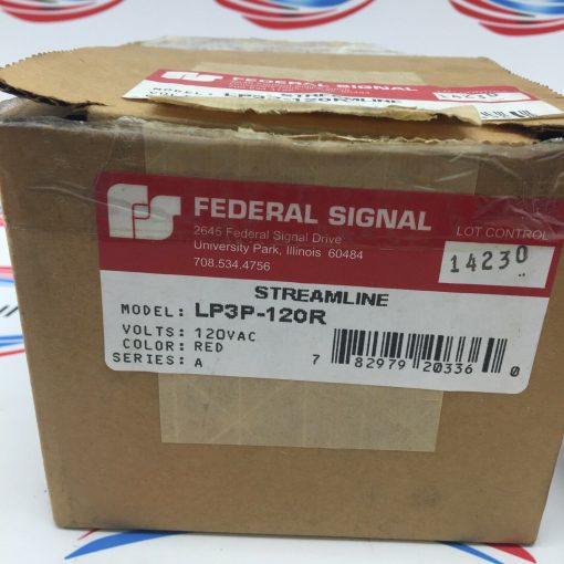 FEDERAL SIGNAL LP3P-120 RED STREAMLINE STROBE LIGHT - Image 2