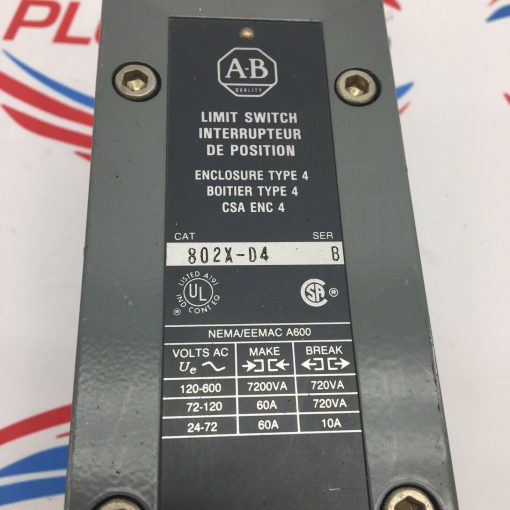 ALLEN BRADLEY 802X-D4 SERIES B LIMIT SWITCH - Image 2