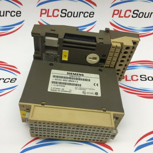 SIEMENS 6ES5 482-8MA13 I/O MODULE with 6ES5 700-8MA11 BUS MODULE SIMATIC S5