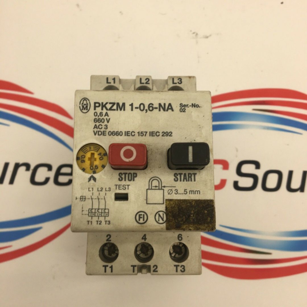 KLOCKNER MOELLER PKZM1-20 NA Manual Motor Starter – 16-20A, 600VAC, 3 Phase