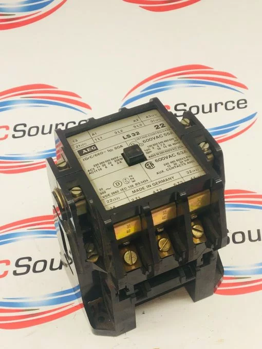 AEG LS 32 22 600VAC 55/63A CONTACTOR