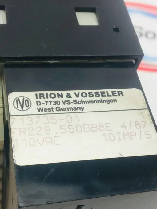 IVO IRION & VOSSELER 713735-01 110VAC 10IMP PANEL COUNTER - Image 4