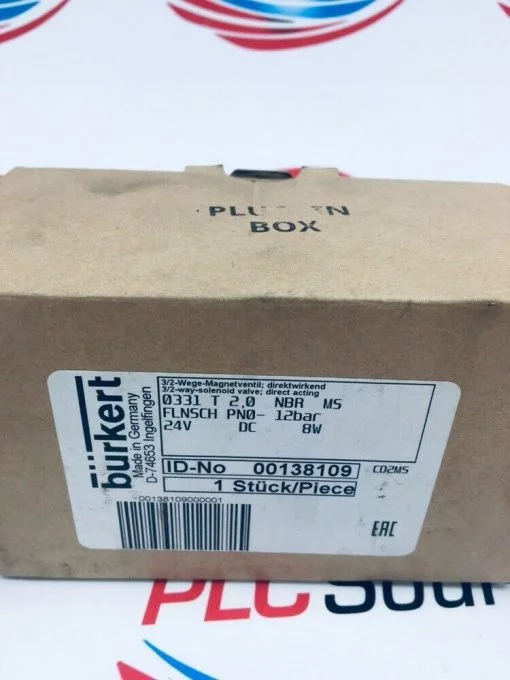 BURKERT 0331 T 2.0 NBR 24V DC SOLENOID VALVE - Image 2