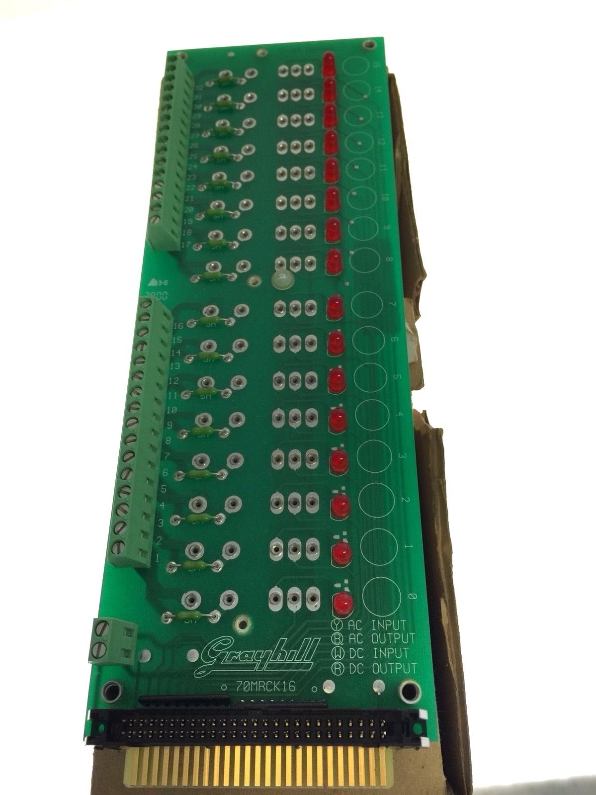GRAYHILL 70MRCK16-HL I/O MODULE RACK 16-CHANNEL 50-PIN NEW IN BOX H91 1