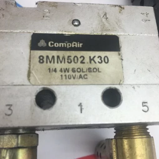 COMPAIR 8MM502.K30 4W 110V DOUBLE SOLENOID VALVE - Image 2