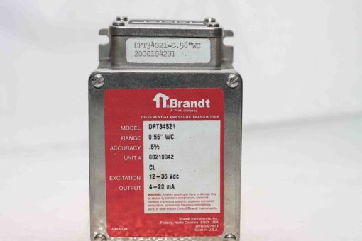 BRANDT DPT34S21-0 DIFFERENTIAL PRESSURE TRANSMITTER