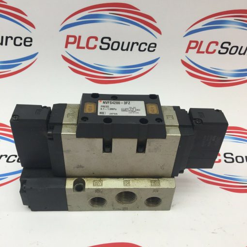 SMC VFS4200-3FZ DOUBLE SOLENOID VALVE with BASE