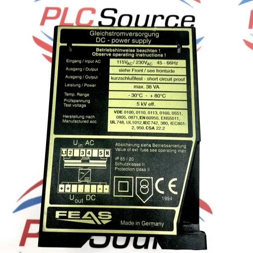 FEAS PSLC051 5 VOLT DC POWER SUPPLY - Image 3