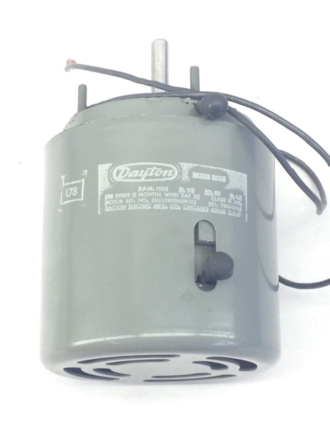 DAYTON ELECTRIC MODEL 5K001 ELECTRIC MOTOR 1550RPM 115V 60Hz 1.5AMP (F284)