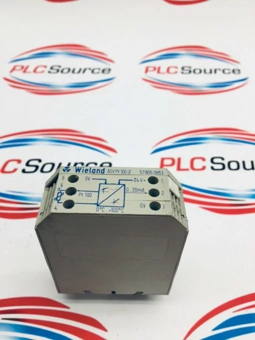 WIELAND  ASV PT100-2 57.805.0653 ANALOG BLOCK MEASURING AMPLIFIER